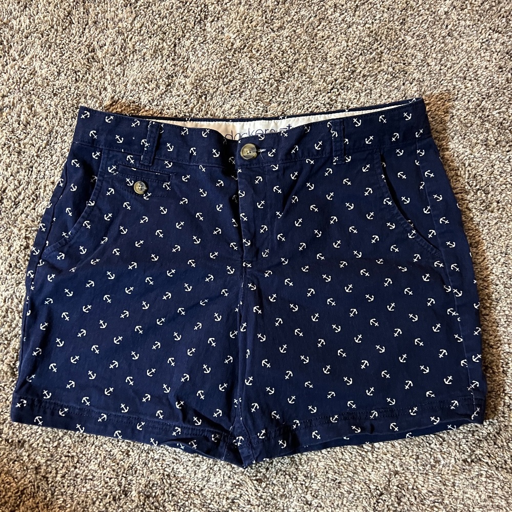 Docker Nautical Navy Anchor Shorts